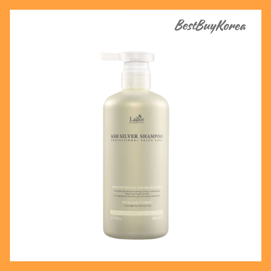 Lador Ash Silver Shampoo 300ml (ดูแลเส้นผมเบียม)