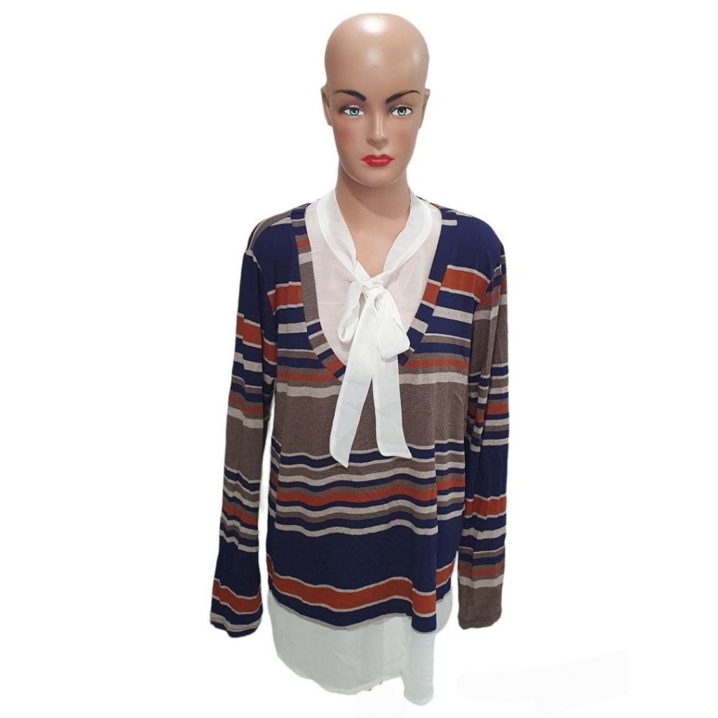 (SG Seller) A109 Preloved เสื้อเสื้อแขนยาวสุภาพสตรี ไซส์ L