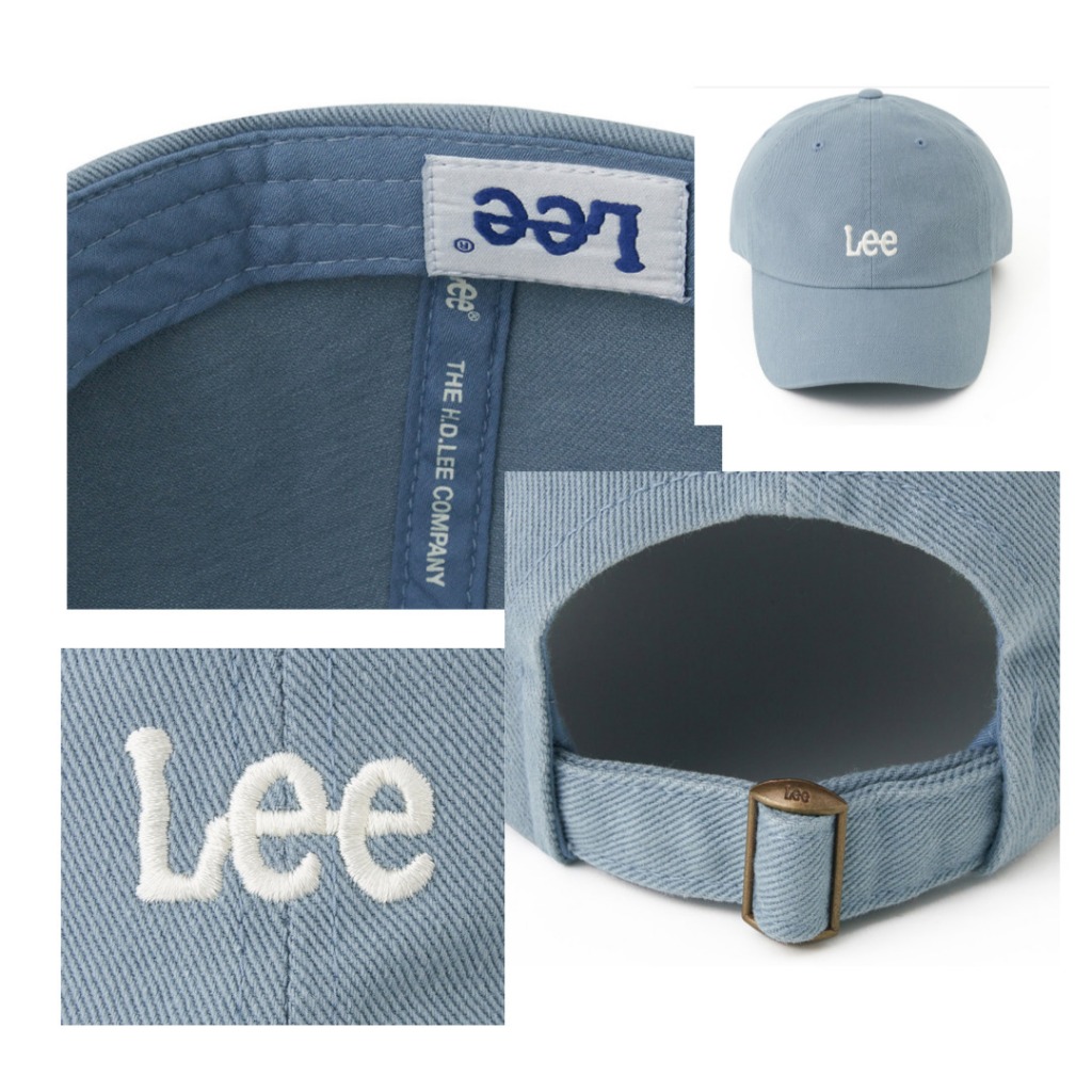 LEE Small Logo Cotton Curve Ball Cap