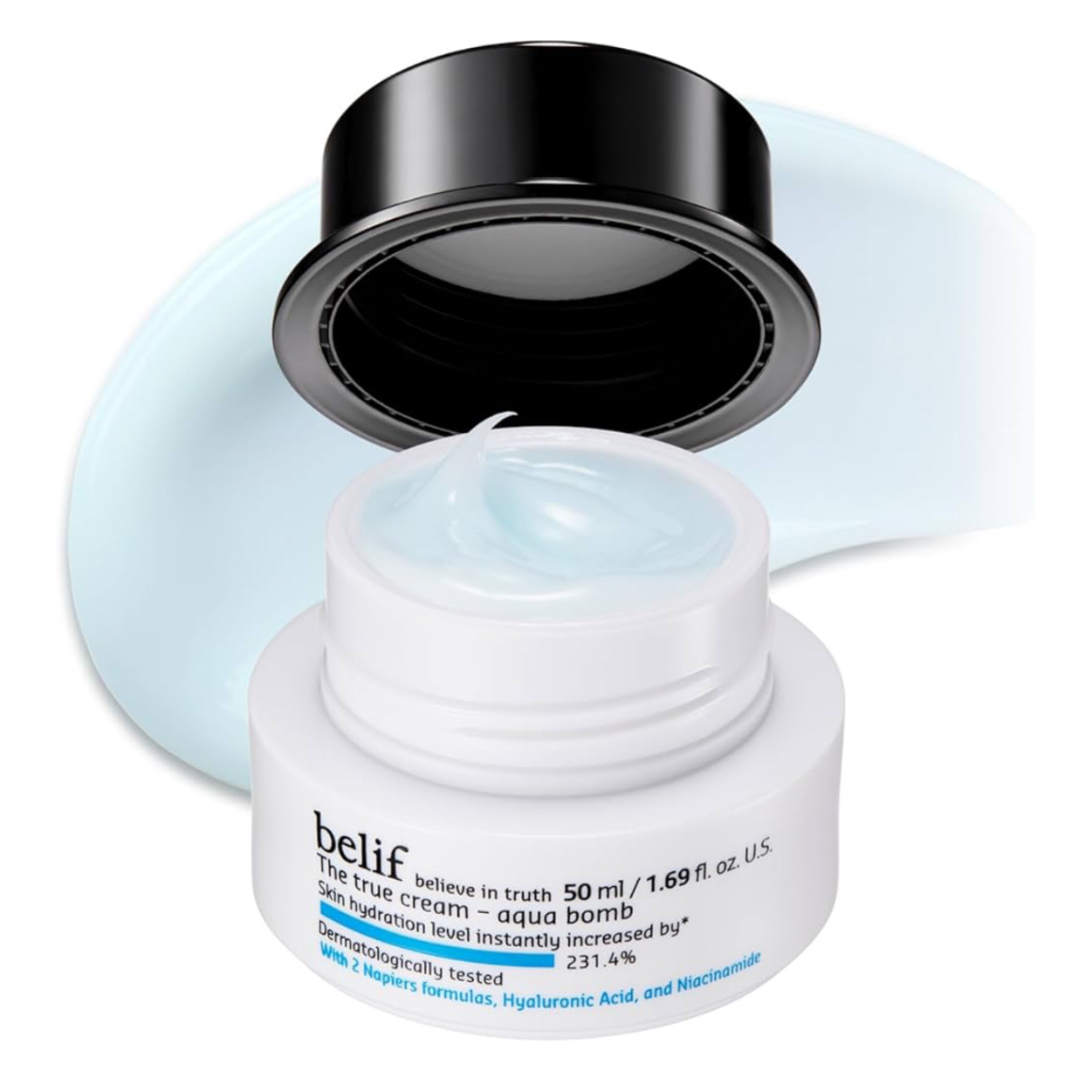 Belif Aqua Bomb – Daily Niacinamide Hydrating Moisturizer, ครีมบํารุงผิวหน้าอวบอิ่มเนื้อบางเบาพร้อมก