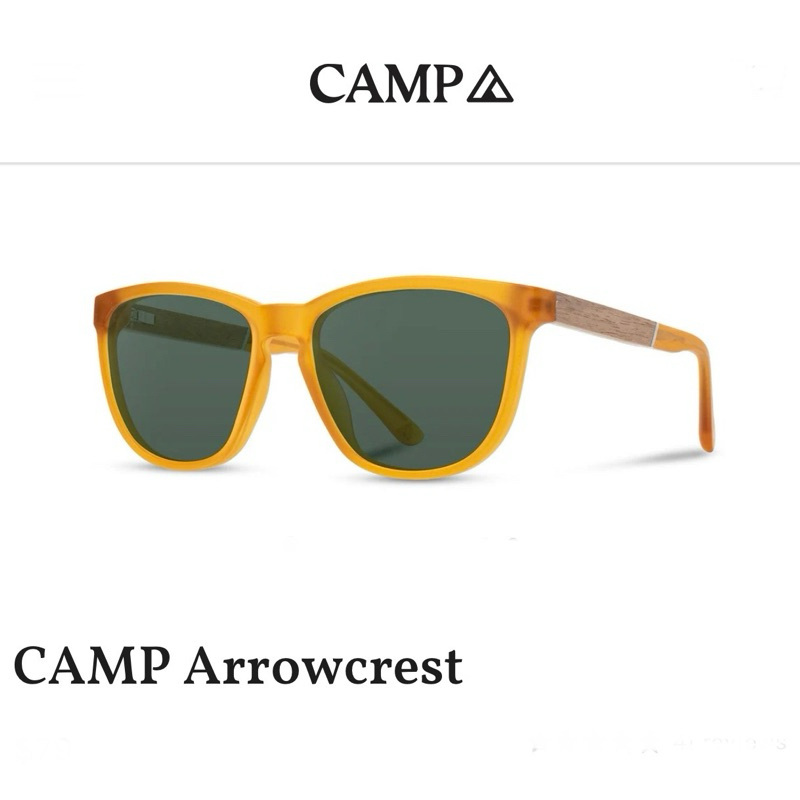 SHWOOD - Camp Arrowcrest Matte Orange Walnut G15 POLARIZED (เลนส์ 54 มม.) ขนาดมาตรฐาน