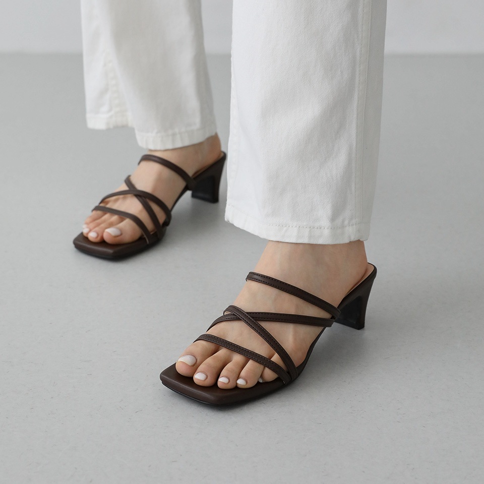 SAPPUN Natalie Square Strap Sandal Mules (5cm) รูปที่ 4