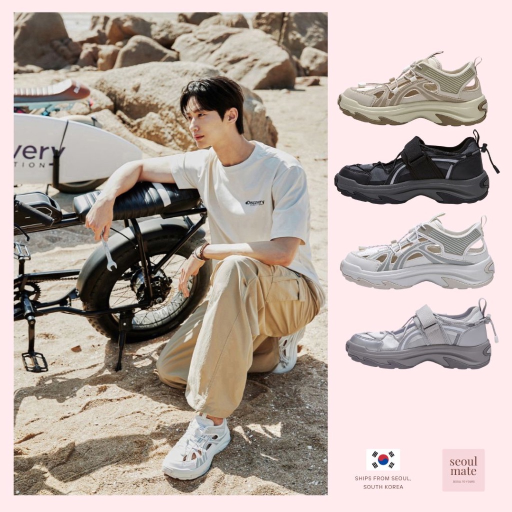 [ จากเกาหลี ] Byeon Woo-Seoks Pick. รองเท้าผ้าใบ Discovery Expedition Wave Sandal