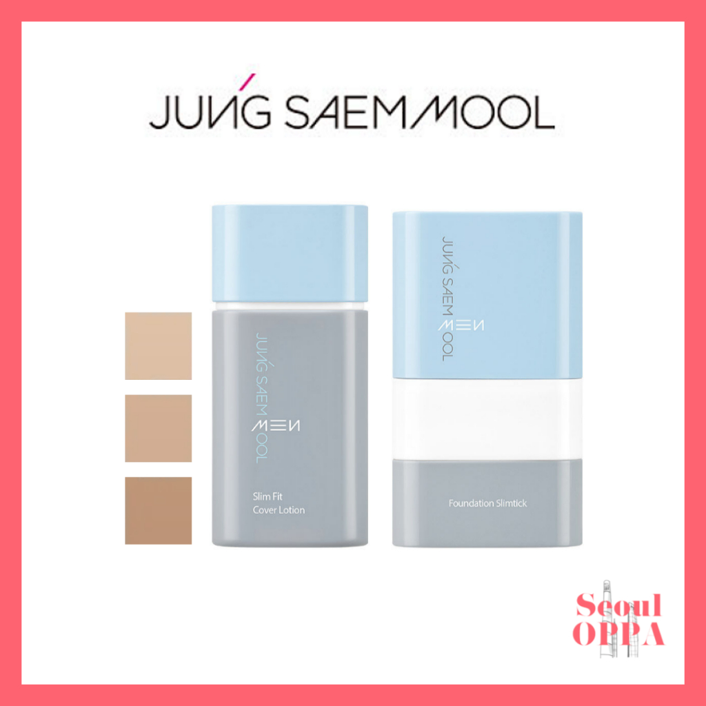 [Jung Saem Mool] ผู้ชาย MEN Slim Fit Cover Lotion, Foundation Slimtick ครีมกันแดด บีบีครีม รองพื้น