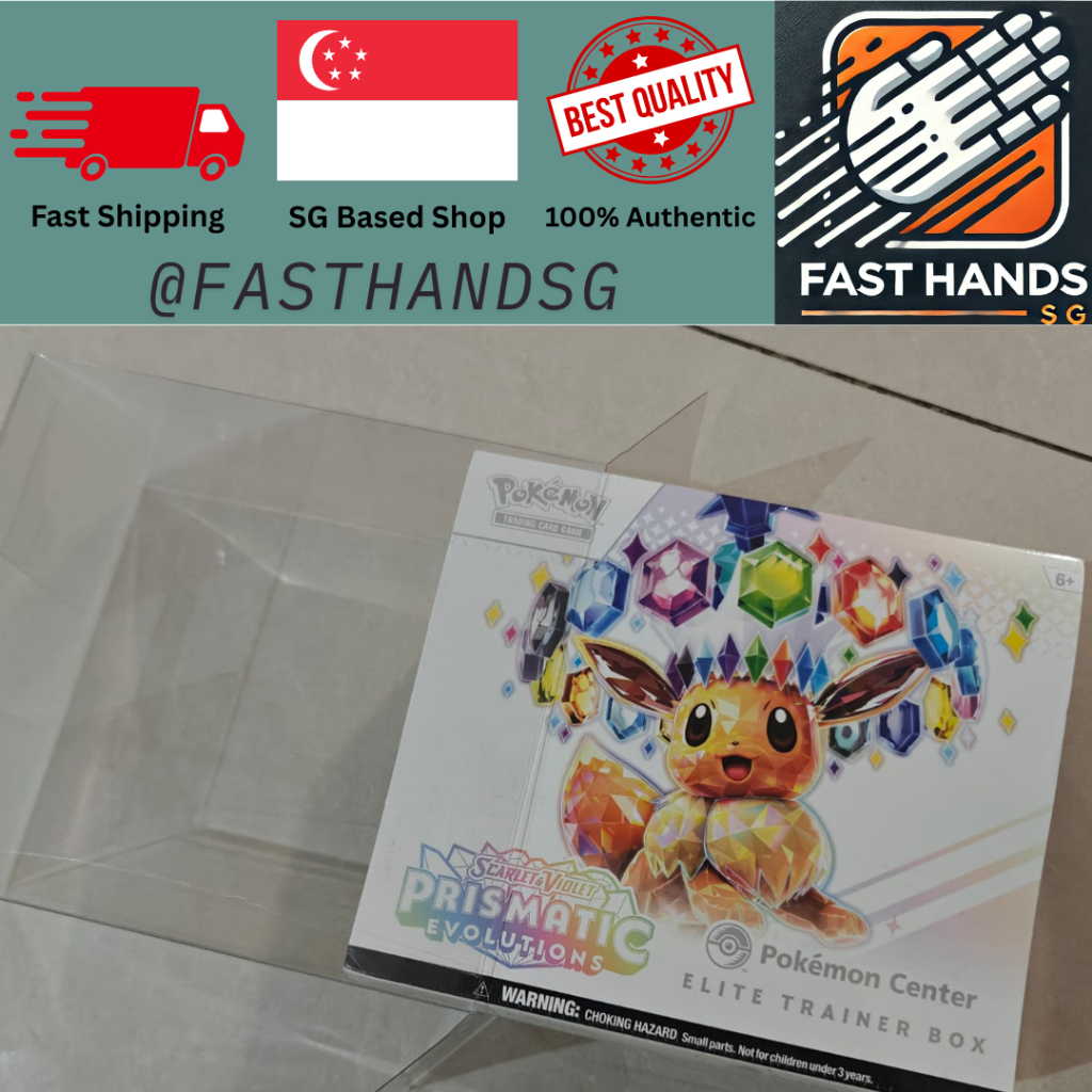 Pokemon English PC ETB Cover PVC Cover Storage Case (กันฝุ่น)