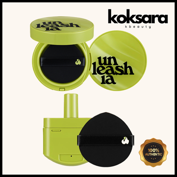 unleashia satin wear healthy green cushion ปล่อยผ้าซาตินใส่เบาะสีเขียวเพื่อสุขภาพ 15g spf30 pa++