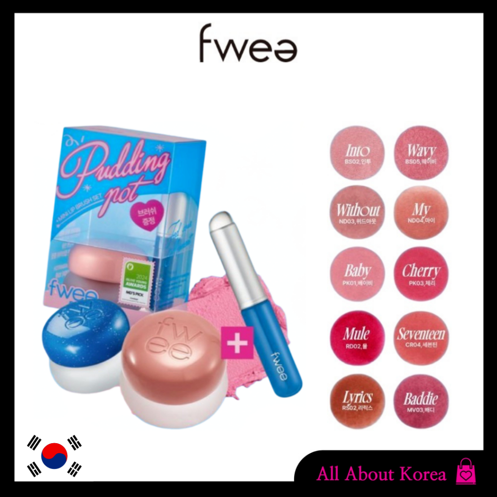 [FWEE]LIP&CHEEK BLURRY PUDDING POT 35colors, LIP&CHEEK Burry PUDDING POT 35 สี