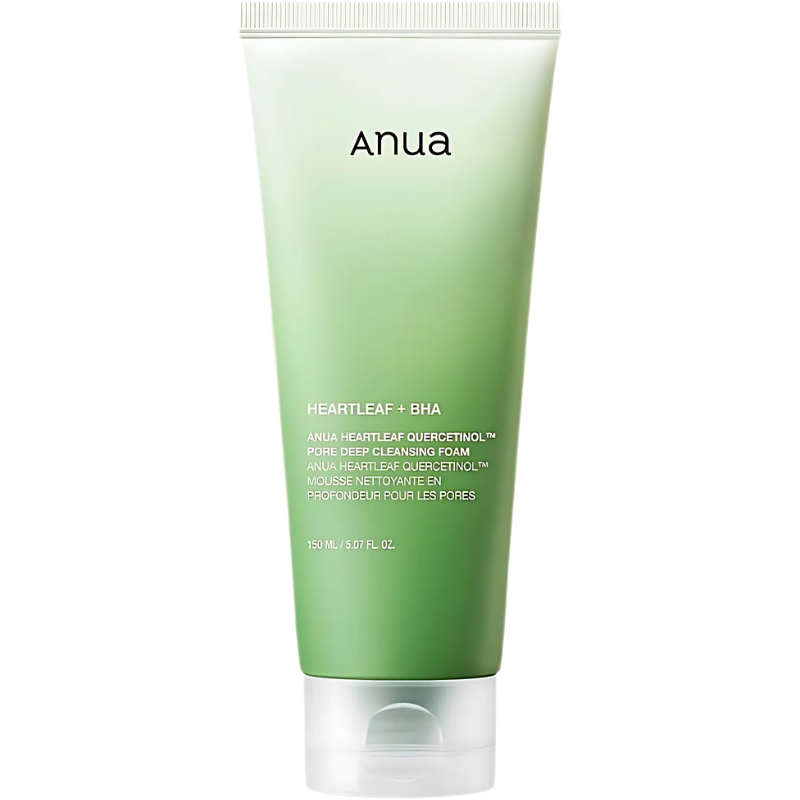 Anua Heartleaf Quercetinol Pore Deep Cleansing Foam 5.07 fl.oz / 150ml (วันหมดอายุ: 2028.02)