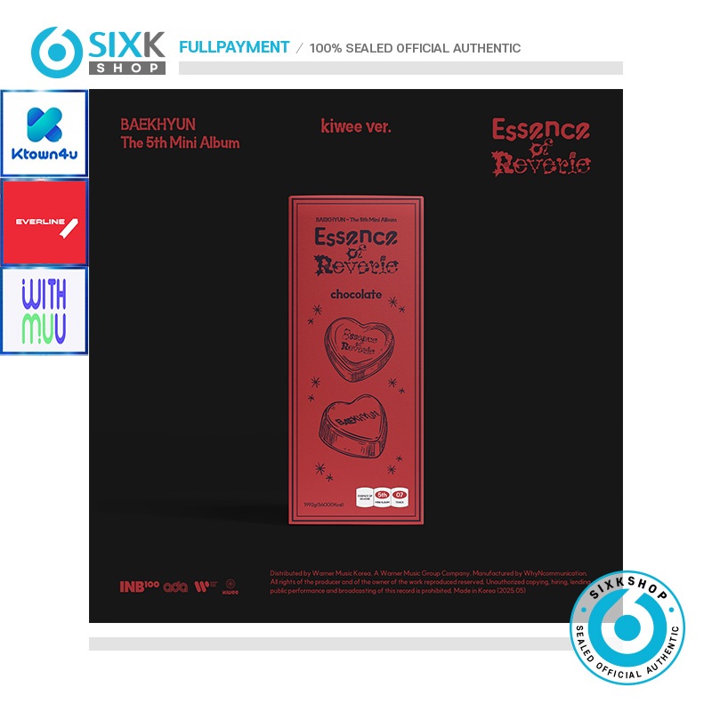 (POB KIWEE VER) BAEKHYUN 5th Mini album Essence of Reverie