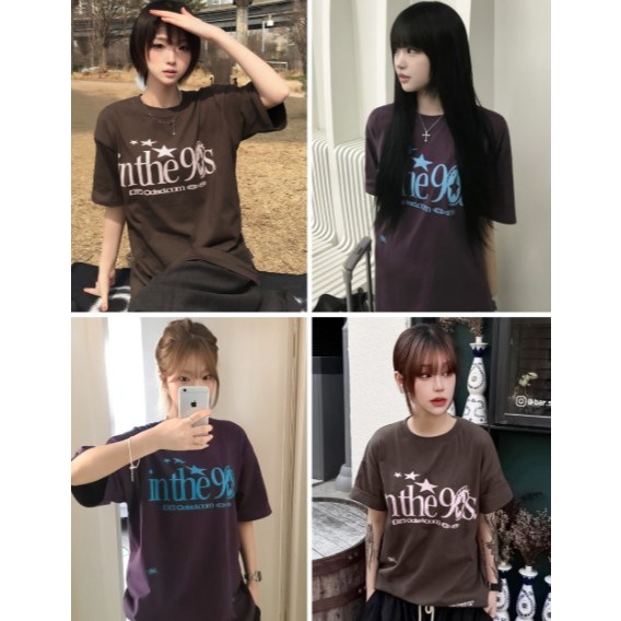 เสื้อยืด Oddstudio In the Nineties Graphic Overfit จัดส่งจากเกาหลี