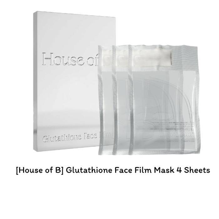 [House of B] มาส์กฟิล์มหน้ากลูตาไธโอน 4 แผ่น / K-BEAUTY