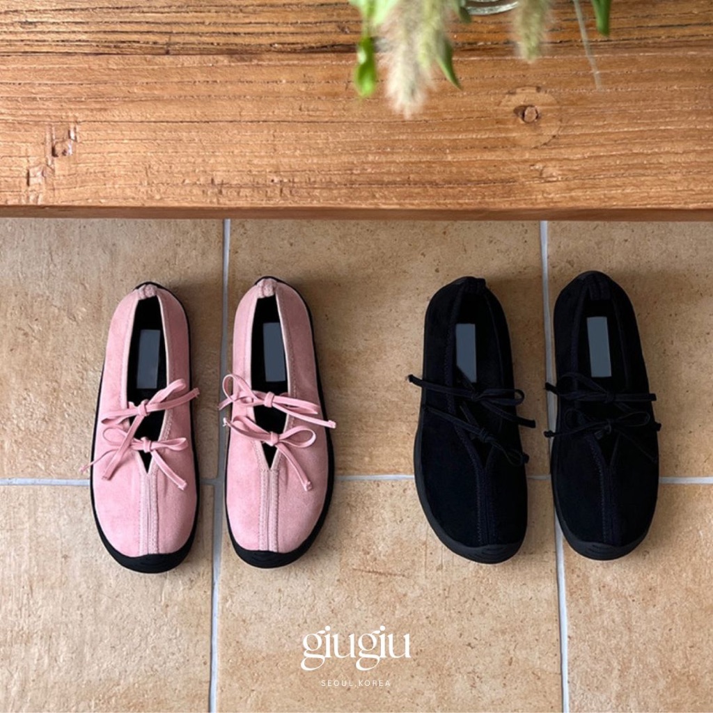 [จากเกาหลี ] GIUGIU 6185 Class Ribbon สบายทุกวันเดินรองเท้าแมรี่เจน