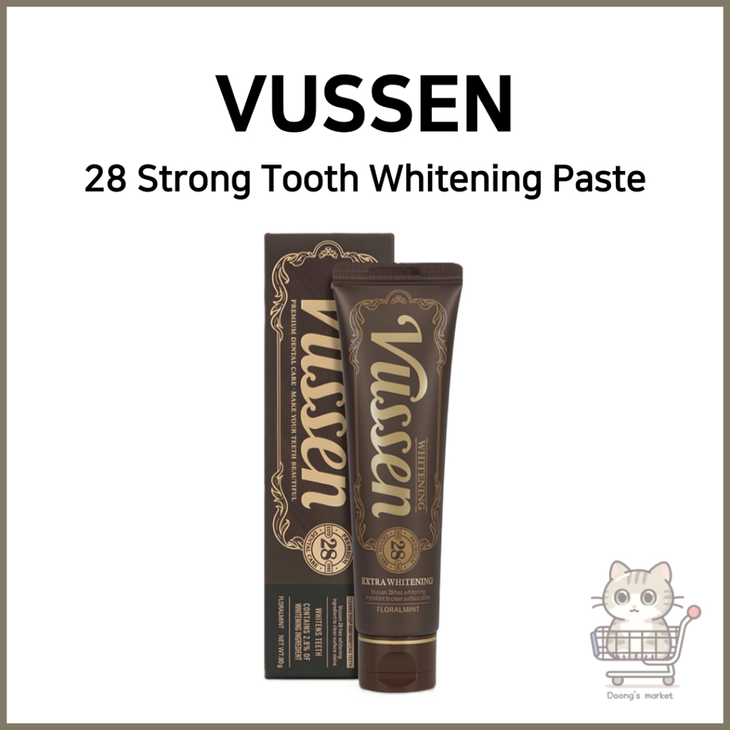[VUSSEN] 28 Strong Tooth Whitening Paste | ไวท์เทนนิ่งเข้มข้น | รสฟลอรัลมิ้นต์ | 80ก