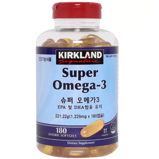 [Kirkland] โอเมก้า 3 Signature Super Omega 3 180 แคปซูล