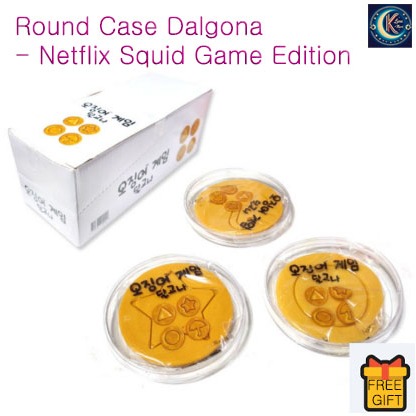 Dalgona CANDY / KOREAN SPONGE CANDY - Netflix Squid Game Edition