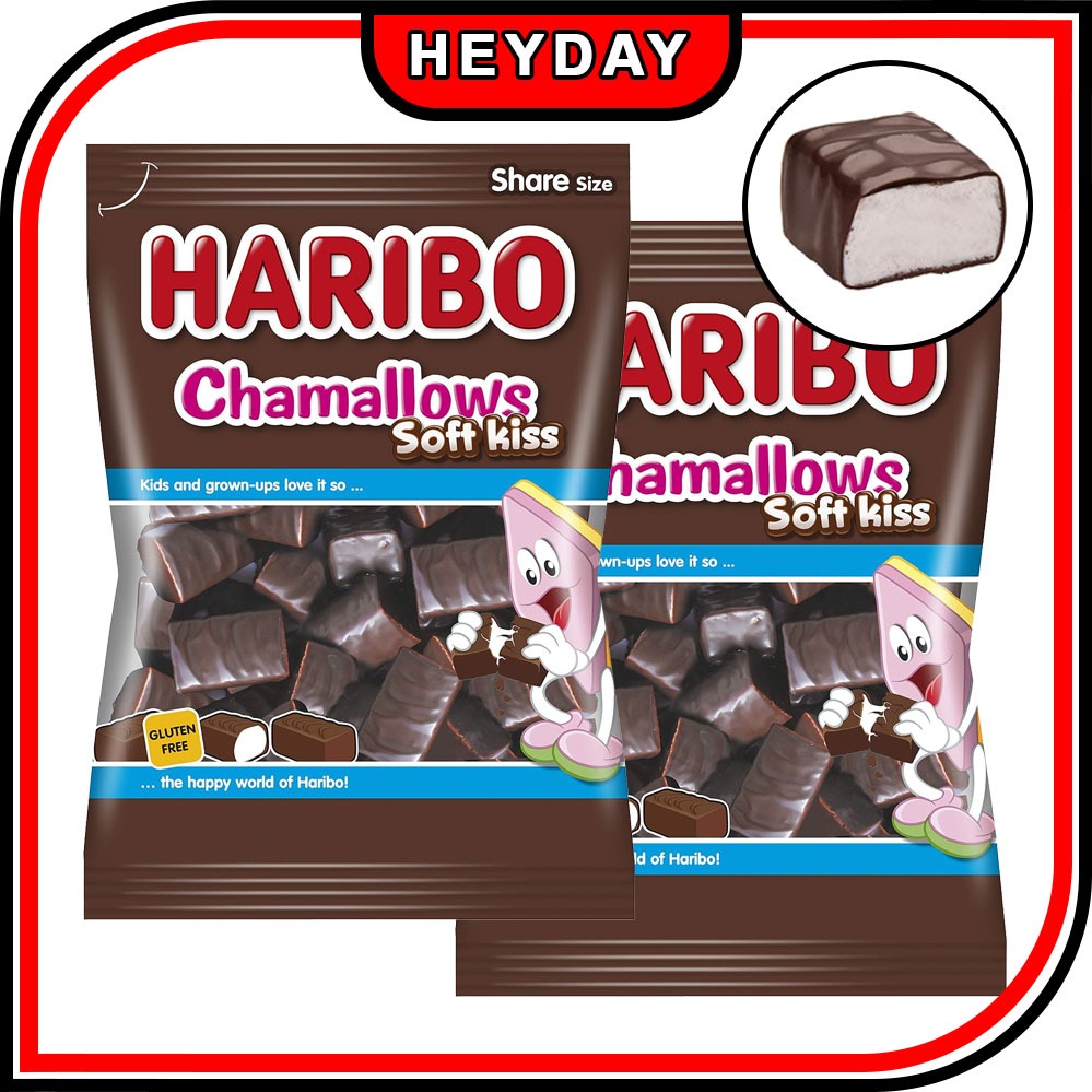 [HARIBO] Chamallows Soft Kiss Chocolate Marshmallow Candy – ปราศจากกลูเตน | นําเข้าจากเยอรมัน | ขนมเทรนด์