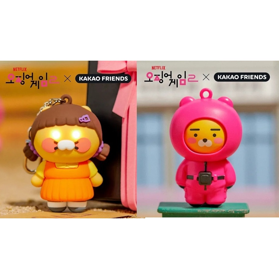 【Pre-order】Netflix Squid Game X Kakao Friends LED Keyring/ Moving Keyring