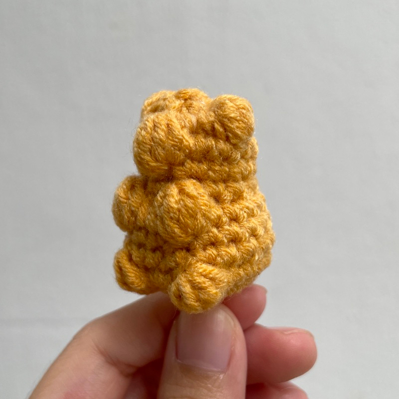Gummy Bear (Lemon) - พวงกุญแจโครเชต์แฮนด์เมด Amigurumi พวงกุญแจ Charm