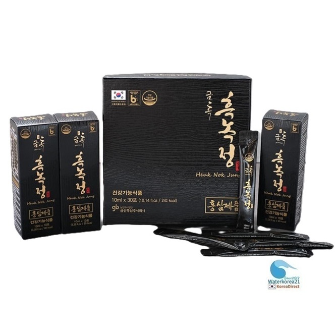 เกาหลี Heuk Nok Jung Deer Antler Black Ginseng Concentrate 10ml * 30 ซอง