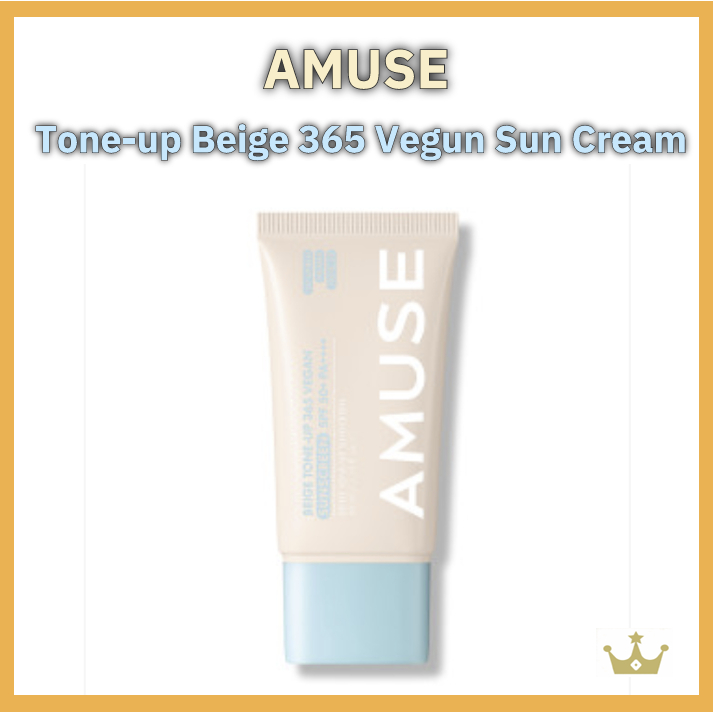 Amuse Beige Tone Up 365 Vegan Sun Cream, 40ml, 1ea
