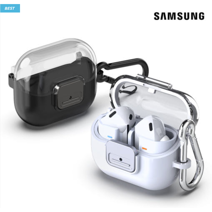 Samsung - เคส Carabiner Clip สําหรับ galaxy buds 3 / 3 pro ของแท้สีดําสีขาว