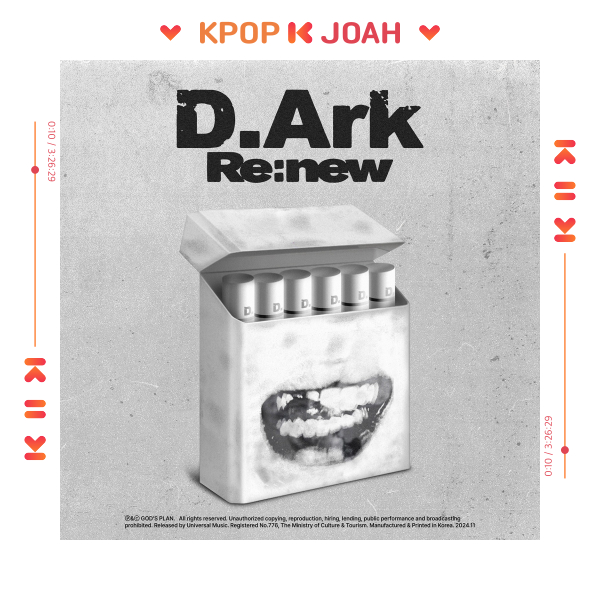 D.Ark [Re:new] EP Album (18th Dec.2024)
