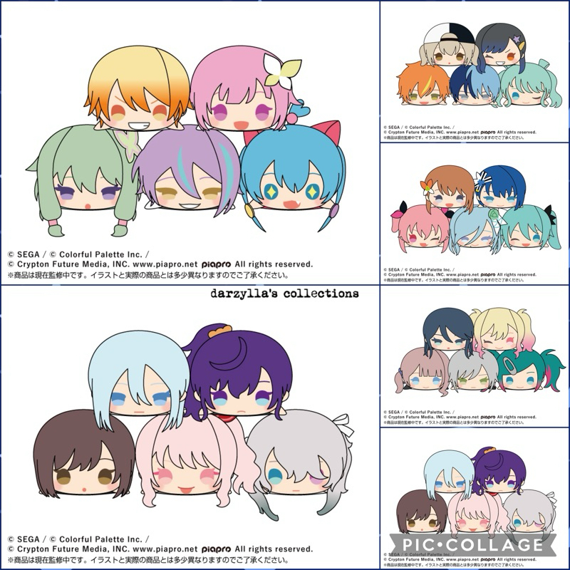 โครงการ SEGA Sekai สีสันเวที Feat Hatsune Miku Mochi Mochi Mascot PJSK Nuigurumi Fuwapuchi Niigo Leo