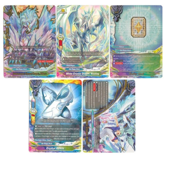 การ์ดอนาคตภาษาอังกฤษ Buddyfight Athora Crystal Prism (X-BT01) Secret Set X-BT01/0119/0120/0121/0122/