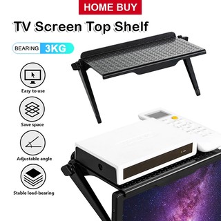 TV Screen Top Shelf Adjustable WiFi Router TV Boxes Rack Computer Monitor Stand Adjustable Desktop Storage Shelf 电视机顶置物架