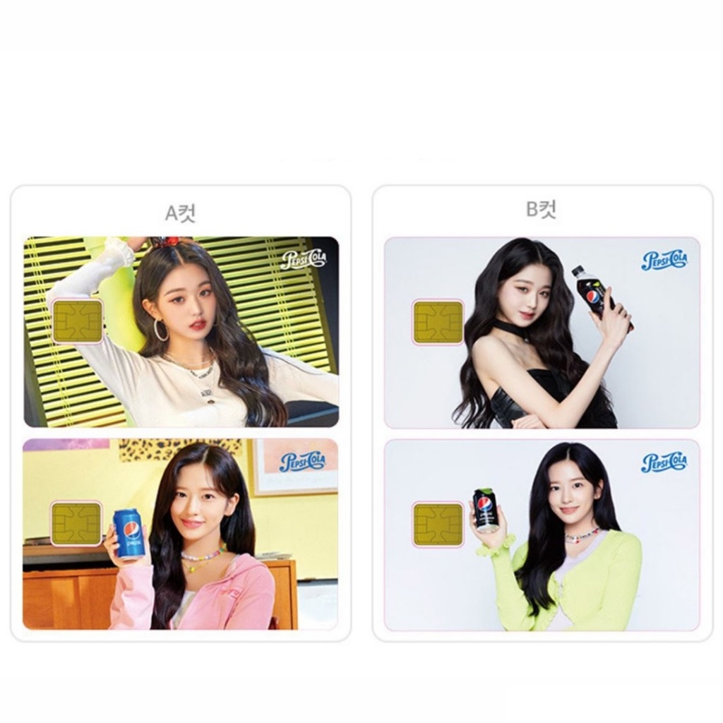 PEPSI ZERO x IVE WONYOUNG & YUJIN HOLOGRAM ชุดสติ๊กเกอร์การ์ด