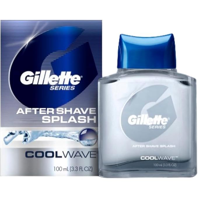 Gillette Aftershave Splash for Men, Cool Wave Scent 100ml Moisturizing Soothing /จากโซล ประเทศเกาหลี