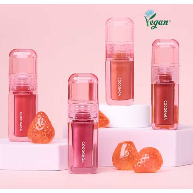 [Cocogaga] nyang Jelly glow Tint (03 Rose Jelly) – Daily Rosy Tint + Moist Shine + Cute Cat Packagin