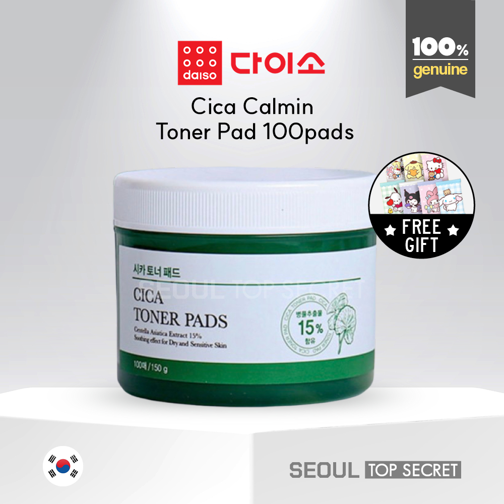 [Daiso Korea] (BEST ITEM) Cica Calming Toner Pad 100pcs