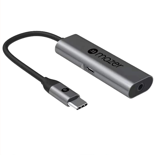 Mazer UC2Audio120-BK USB-C Digital Audio พร้อมการชาร์จ