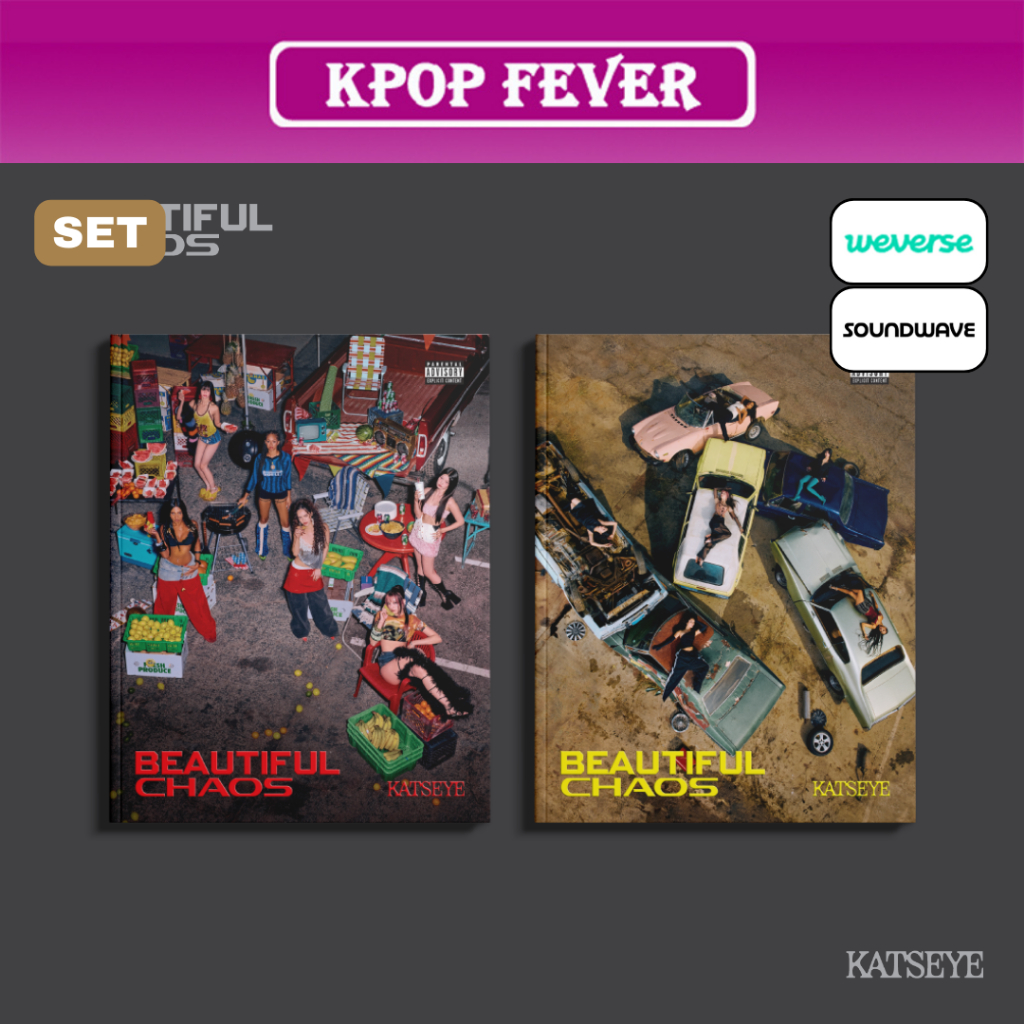 KATSEYE [BEAUTIFUL CHAOS] Album (SET) + POB