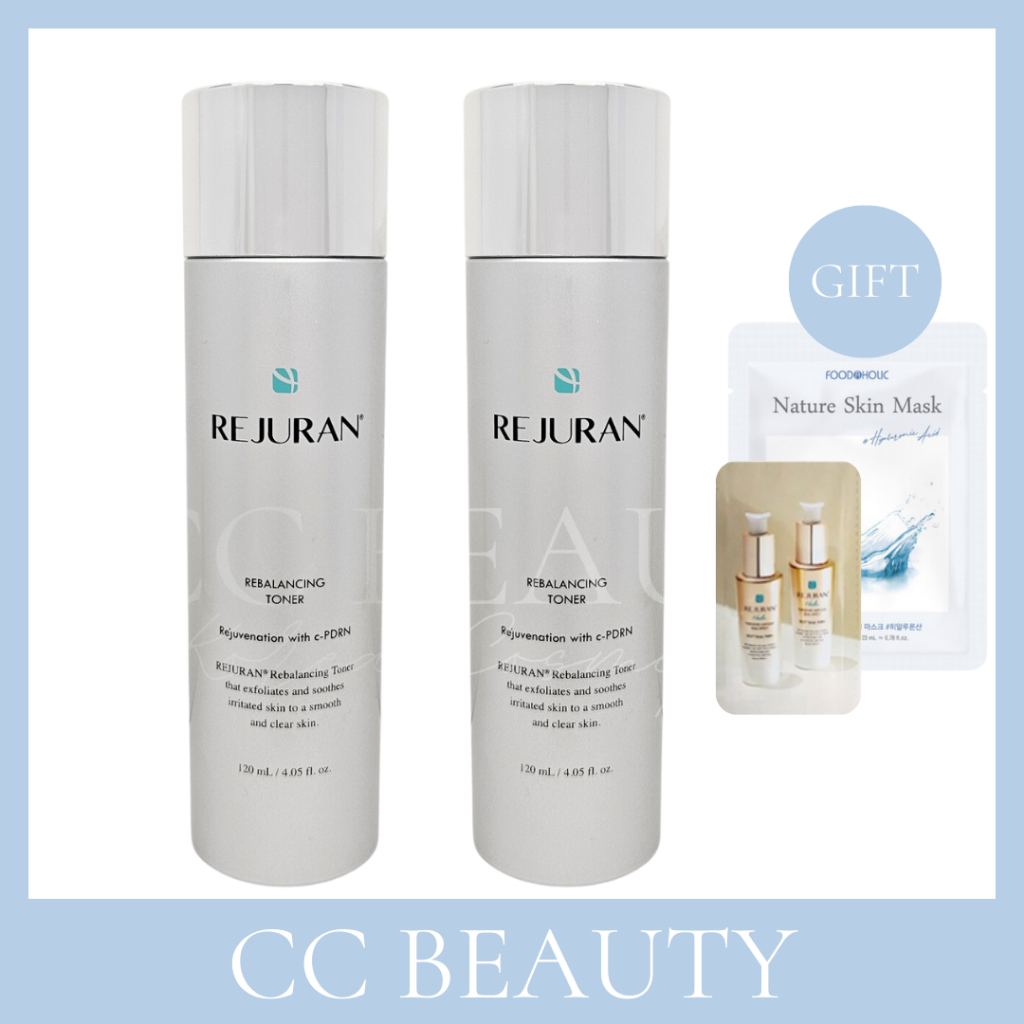 Rejuran Toner Rebalancing Toner 120ml + 120ml /Hydrating, pH-Balancing, และ Skin Soothing Toner Duo