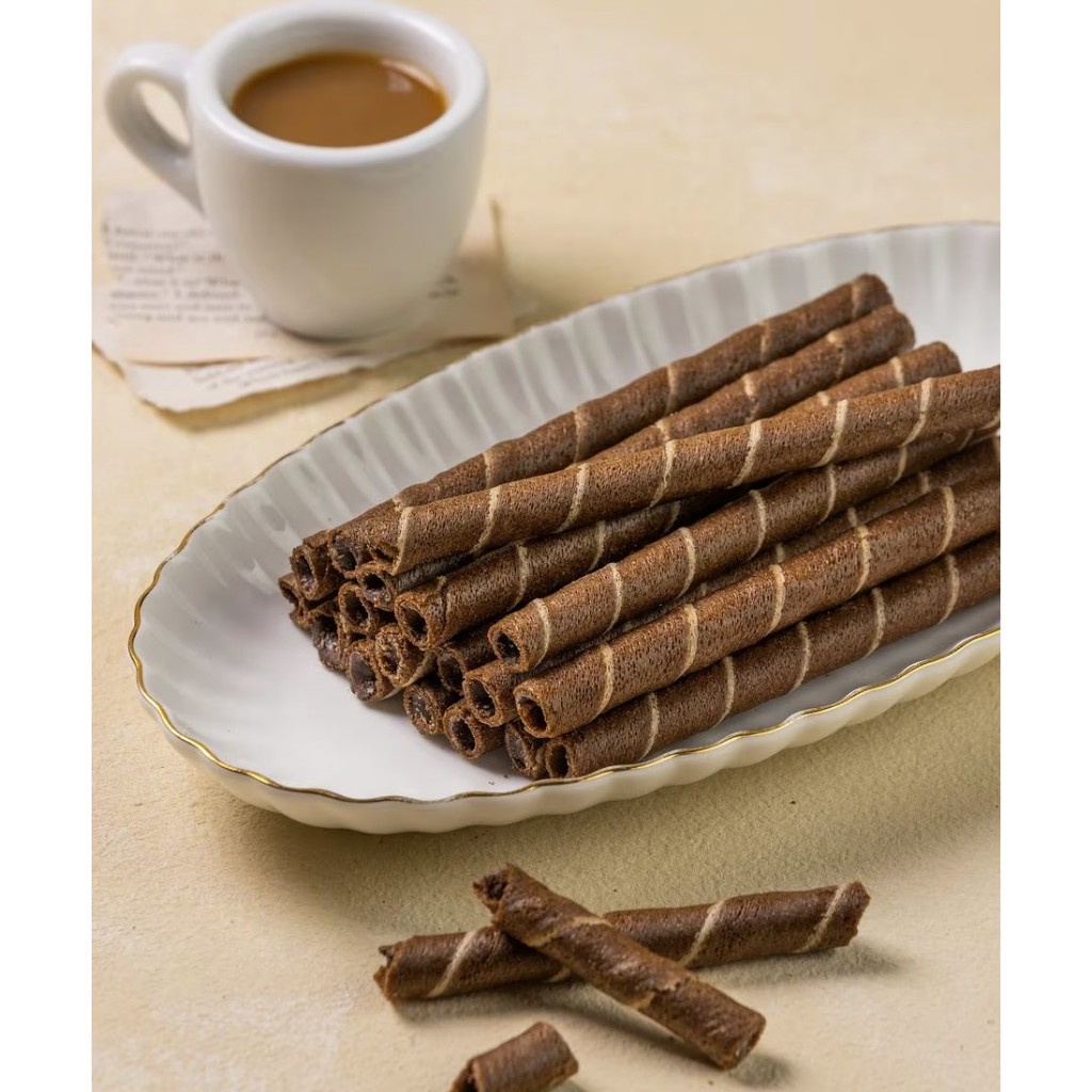 No Brand - Choco Wafer Roll - ขนมช็อกโกแลตกรอบ - 115g - ของว่างเกาหลี