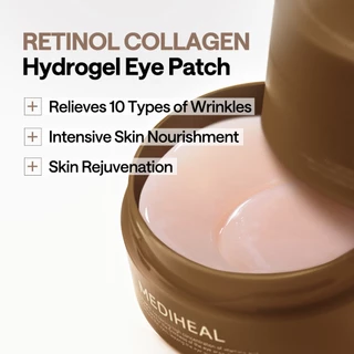 MEDIHEAL OFFICIAL Retinol Collagen Anti-Aging Care Eye Ampoule Patch (60ea) ปรับปรุงริ้วรอยและเพิ่ม Volume in Under Eye