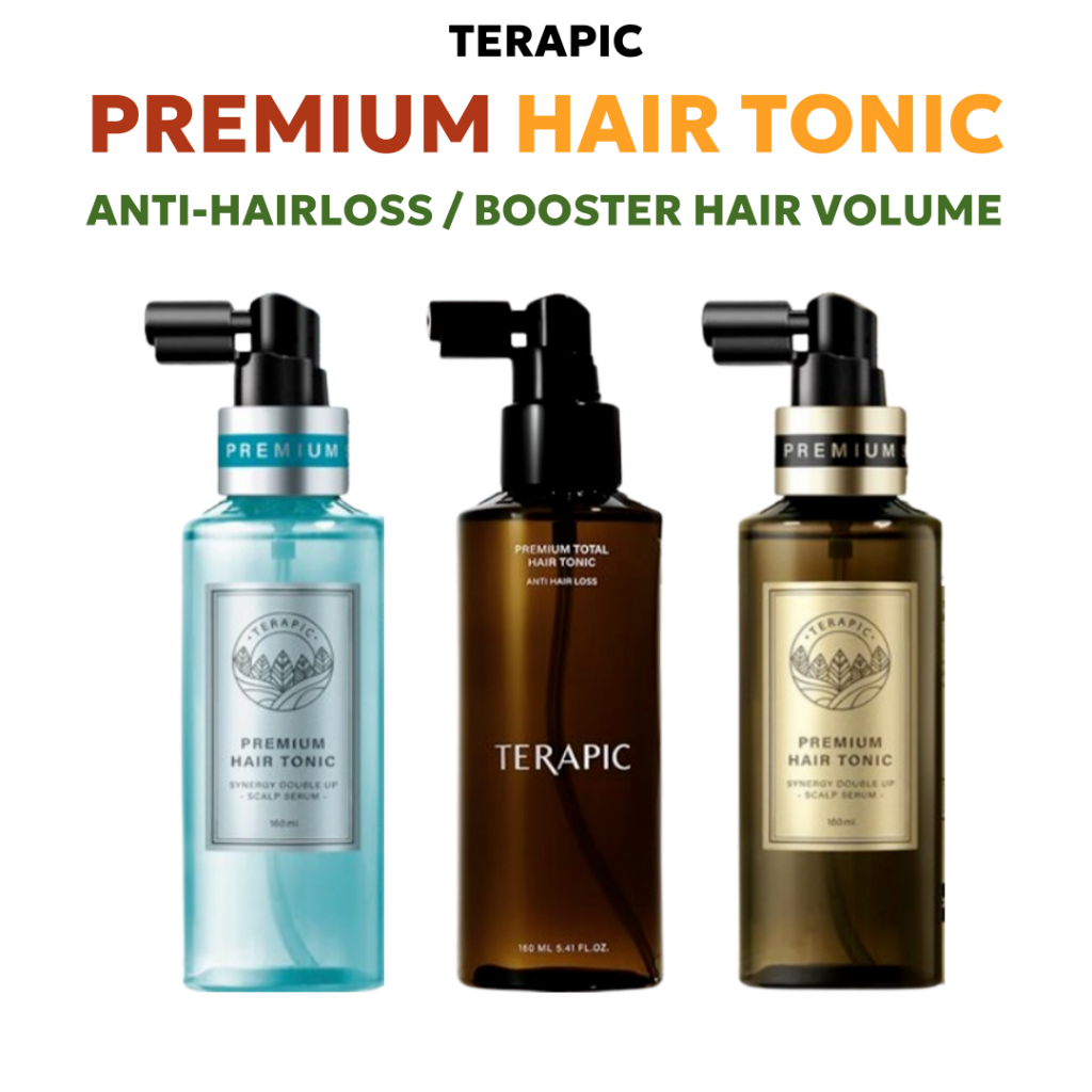TERAPIC Premium Hair Growth Tonic 160ml - สําหรับผมร่วง Volume Booster