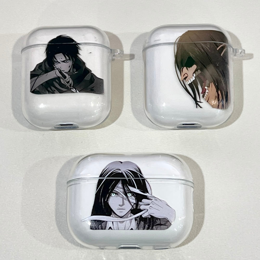 เคส Attack on Titan AirPods – เข้ากันได้กับ AirPods 4th Gen, Pro, 3rd Gen และ 2nd Gen