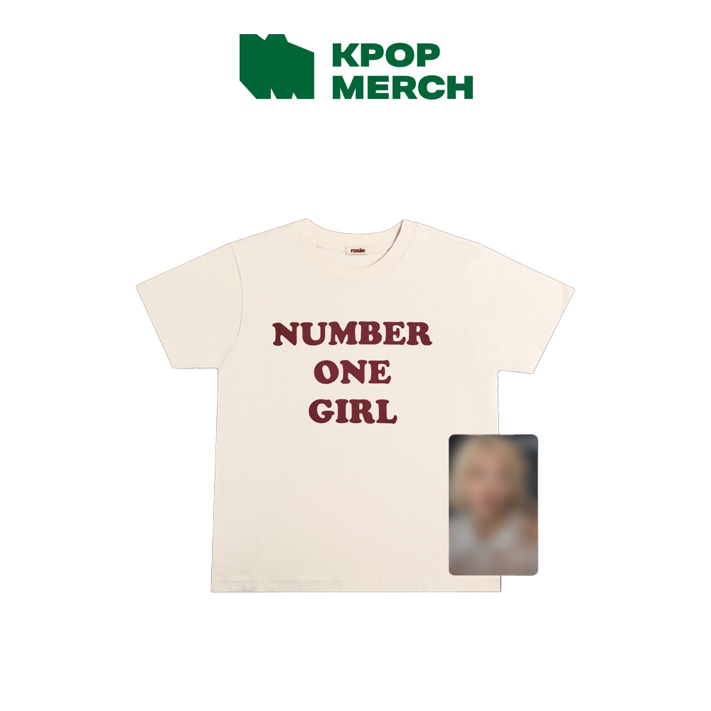 BLACKPINK ROSE - 1st Studio Album ROSIE Official MD [  Number One Girl White Shirt ]