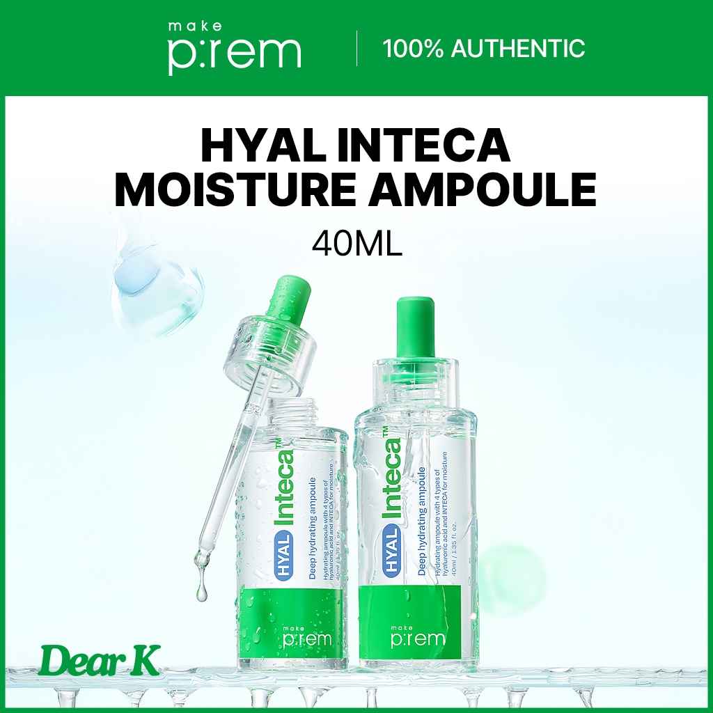 [make p:rem] Hyal Inteca Inner Moisture Ampoule 40ml 1+1 Nano Cica Toner