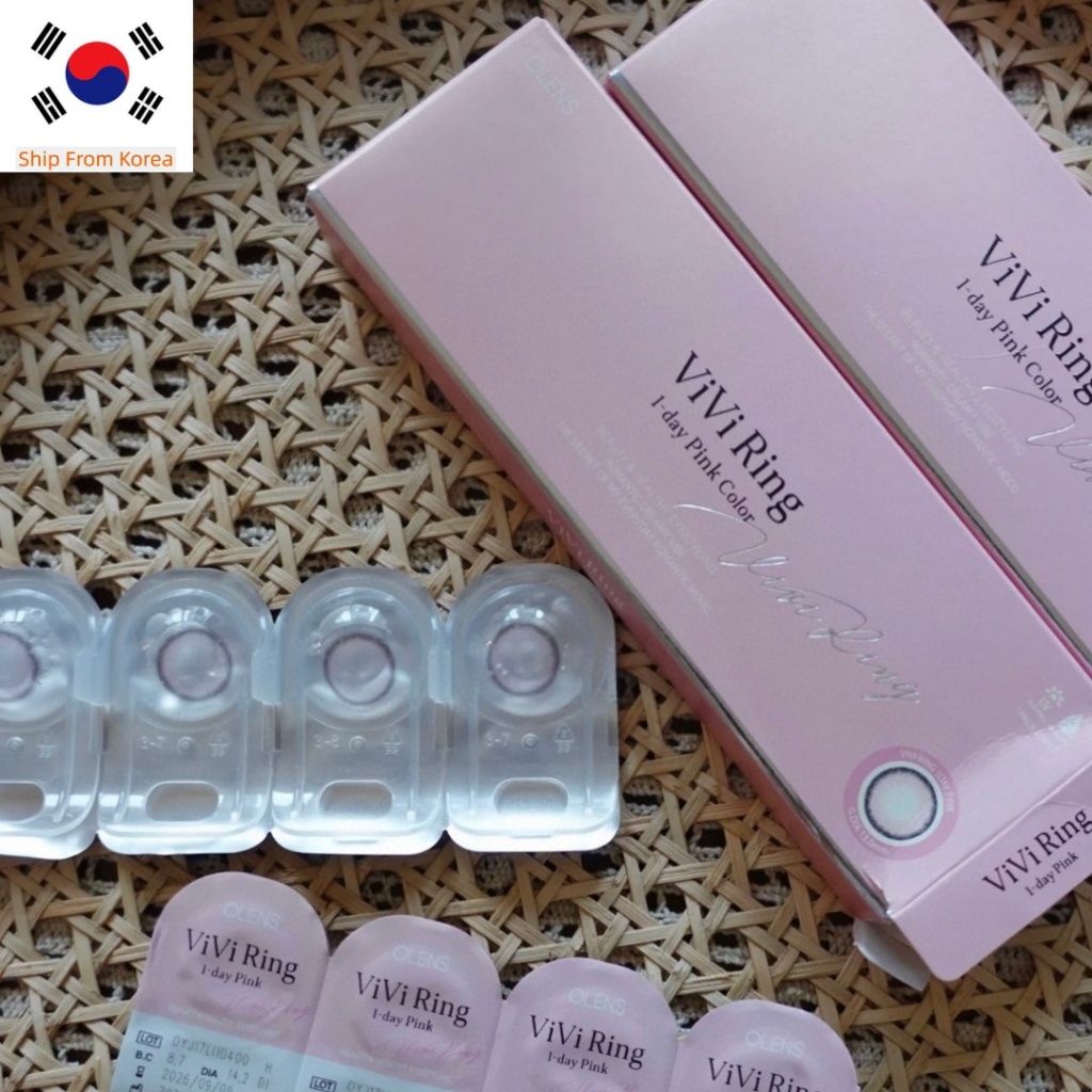 OLENS VIVIRING 1DAY PINK 10P คอนแทคเลนส์ เลนส์เกาหลี เลนส์