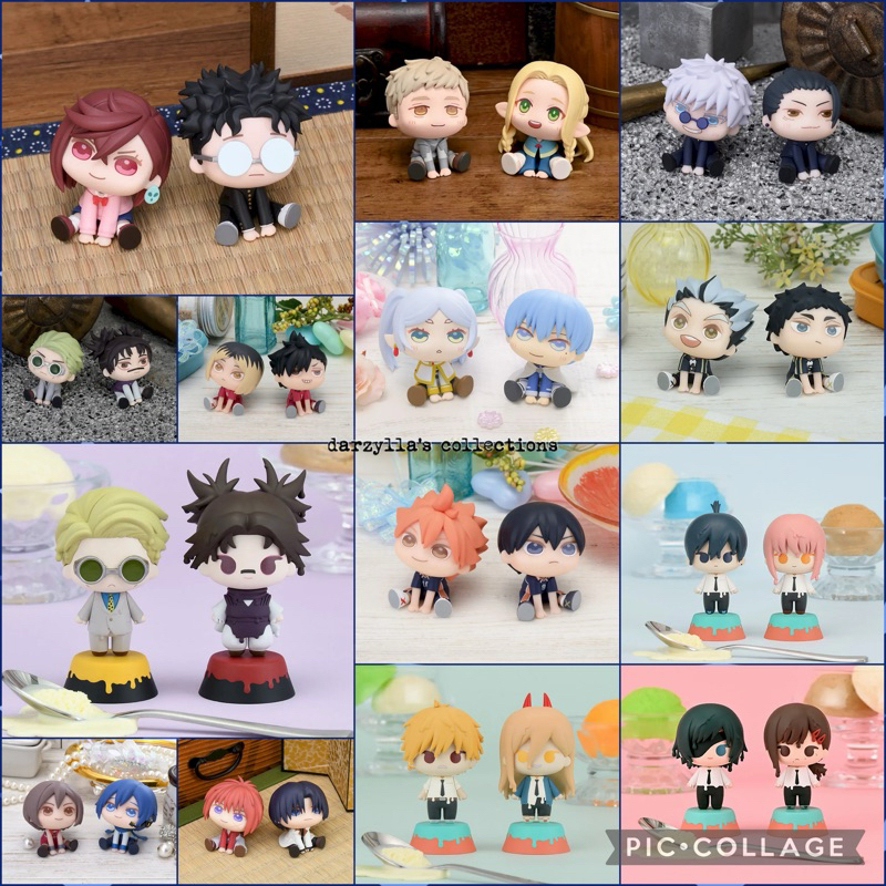 SEGA คอลเลกชันอะนิเมะ Qyurume Ohirenko Tiny Melties รูป Manpuku Dungeon Demon Slayer Jujutsu Haikyu Frieren Kyurumi