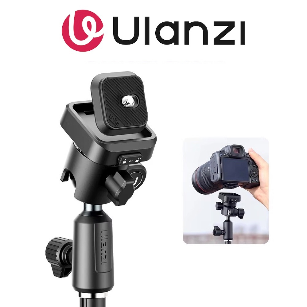 Ulanzi TH02 Uka Inverted 360 Ball Head Quick Release Mount สําหรับขาตั้งไฟวิดีโอกล้อง