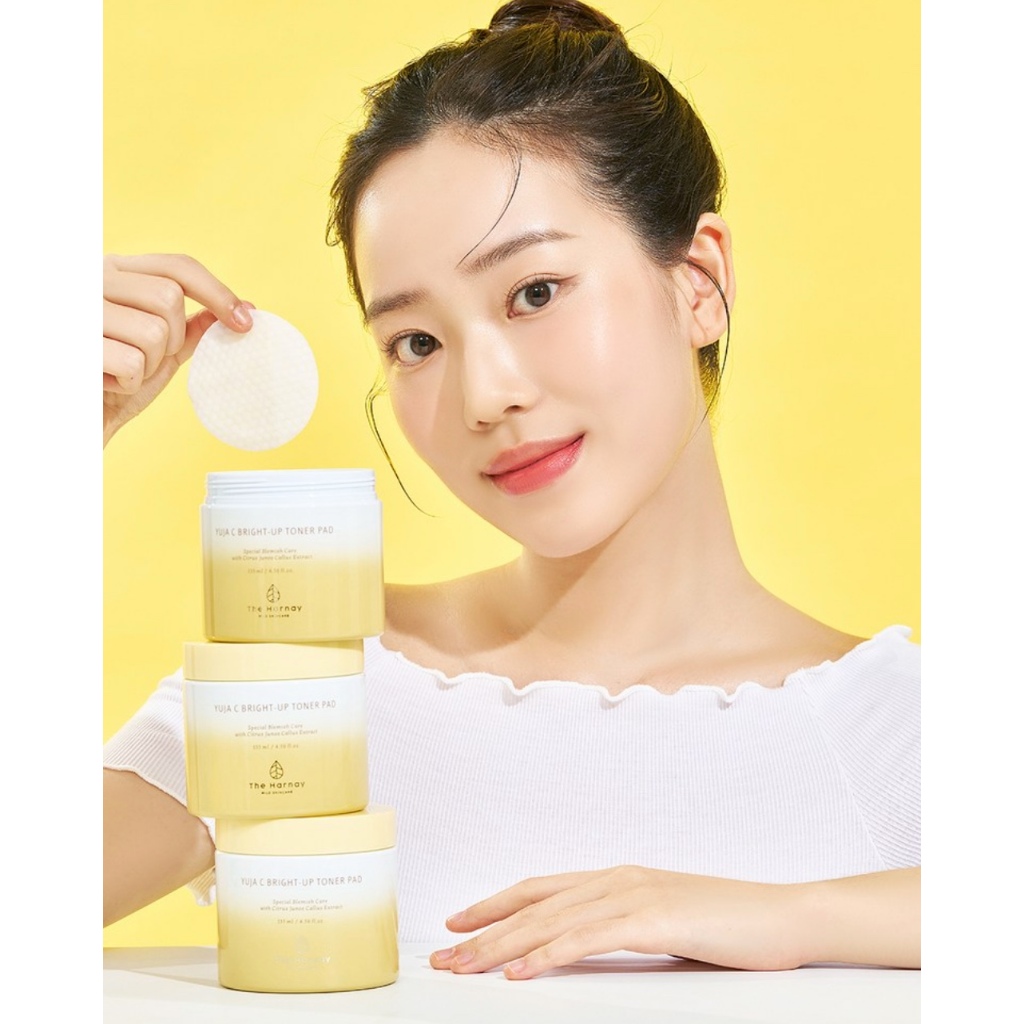 The Harnay Yuja C Bright Up Toner Pad 60Pads 135ml (4.56oz)