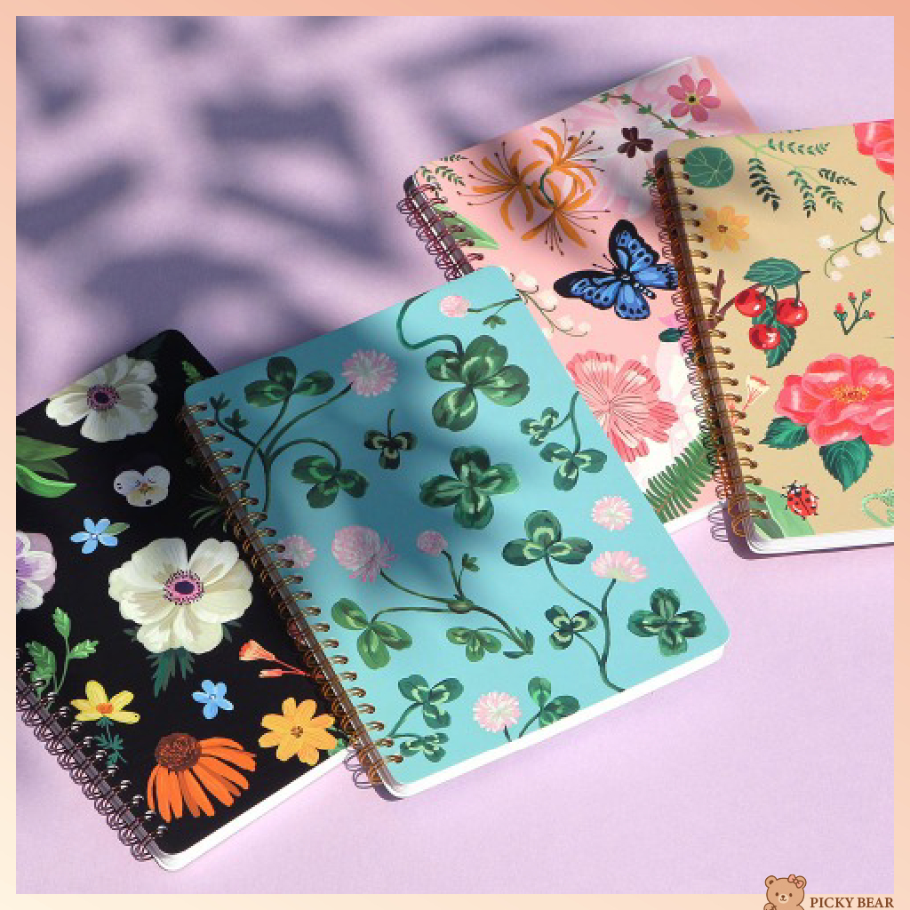 [7321 Design] Blooming Twin Ring Note A5 - แบรนด์เกาหลี