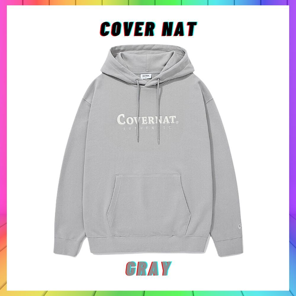 [ เกาหลี Celebrity Pick] COVERNAT แฟชั่นเกาหลีผู้ชายผู้หญิง Hoodie Unisex 5 สีเกาหลีแฟชั่น Hoodie Me