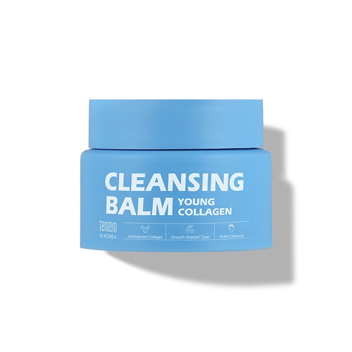 [TENZERO] Young COLLAGEN CLEANSING BALM 80g / 2.82 Oz. ไฮโดรไลซ์ คอลลาเจน สมูท เชอร์เบท ชนิด