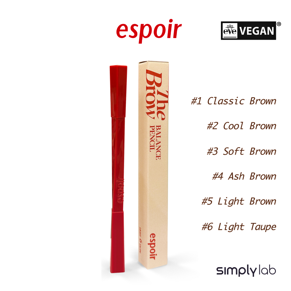 [ESPOIR] The Brow Balance Pencil / Eye Brow Pencil ที่เป็นธรรมชาติและง่ายต่อการวาดโดยไม่ต้องจับ / เนื้อคิ้วที่ละเอียดและรวย / แต่งหน้าเกาหลี